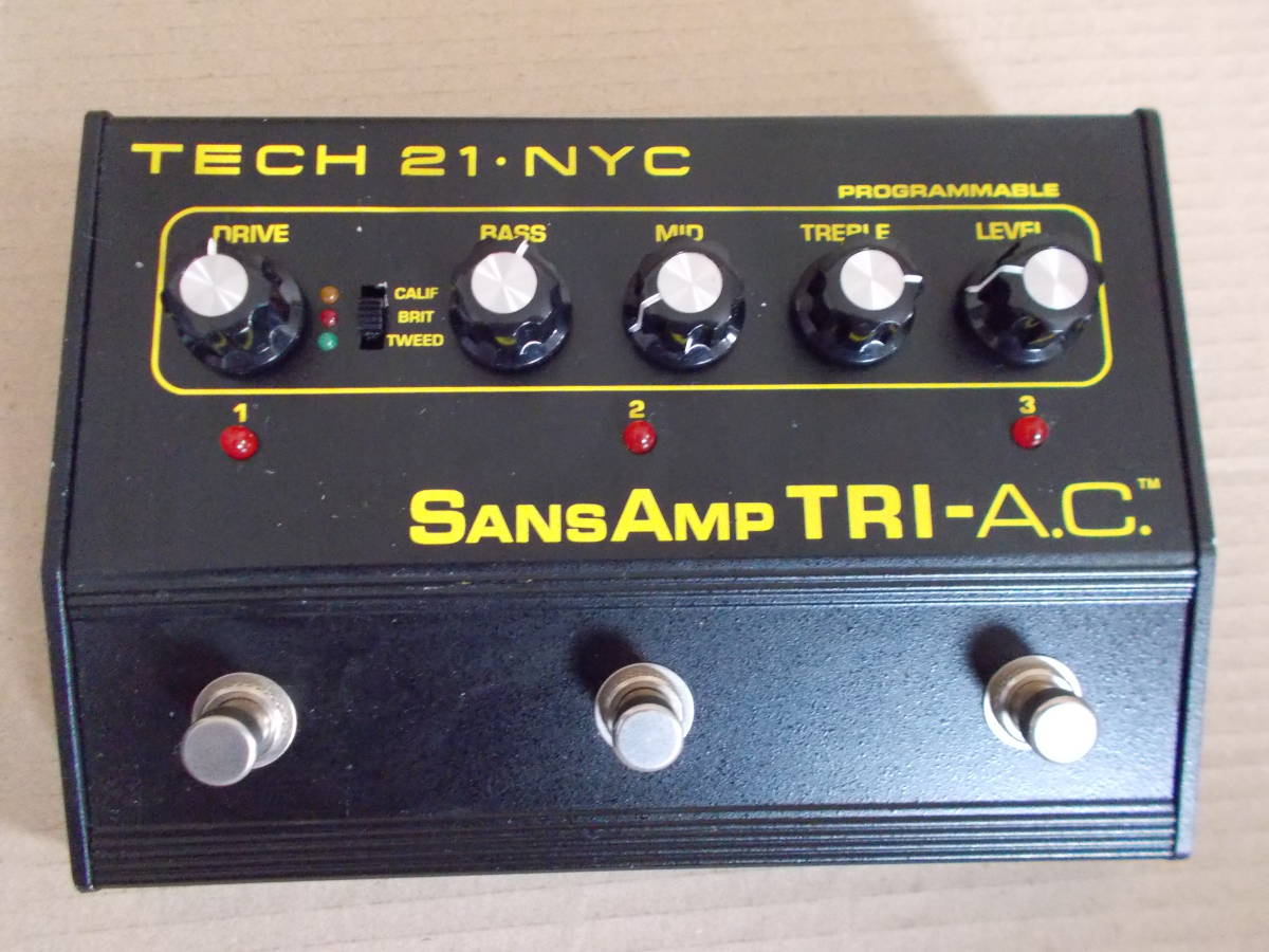 TECH 21 NYC SansAmp TRI-A.C 説明書付き ギタープリアンプ テック21
