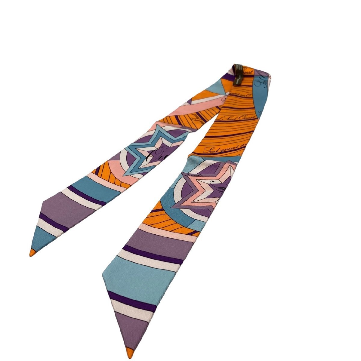 エルメス☆人気のオレンジのツイリー☆ボルデュック☆スカーフ HERMES