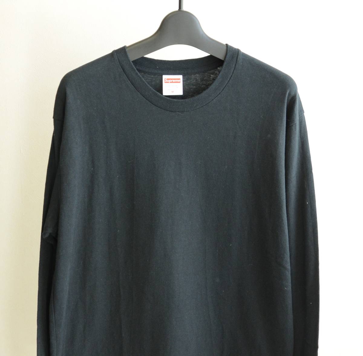 美品 Supreme 無地 ロンT 長袖 黒 size M(長袖Tシャツ)｜売買された 