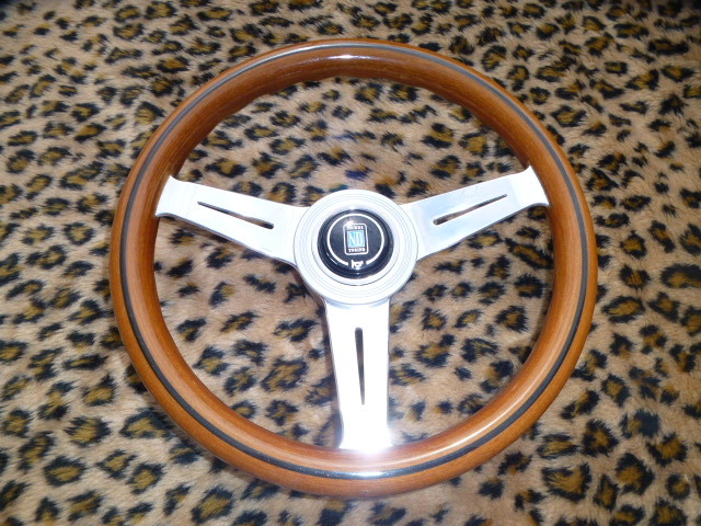 NARDI 痩せろ レザー 33パイ 小径 ステアリング 当時物