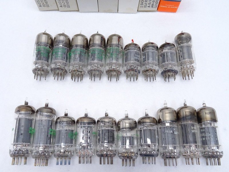 □□General Electric 12AU7WA/6829/7044/5814A/6141 他 真空管 19本