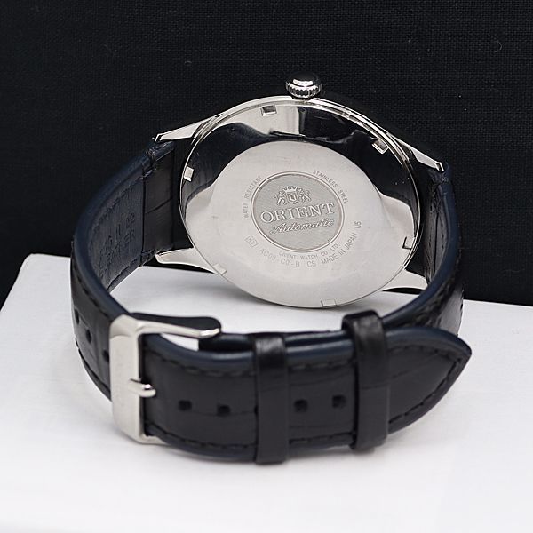 1円 稼働 良品 箱/保付 オリエント AT/自動巻 AC08-C0-8 デイト NBY