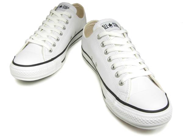 コンバース レザー オールスター OX 白 ホワイト 9インチ 27.5cm