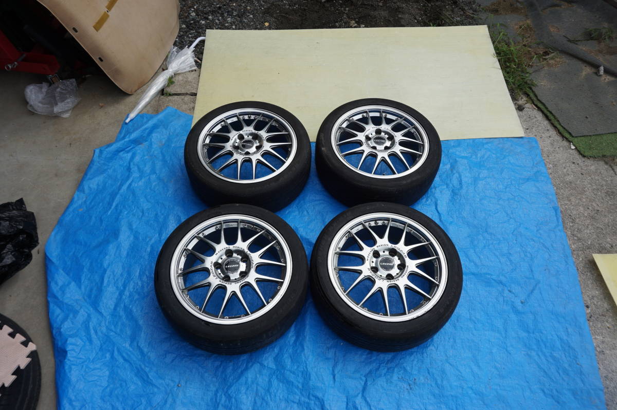 LEGZAS レグザス 17インチ 7J +48 114.3 5穴 社外 アルミ LEGZAS Stich 