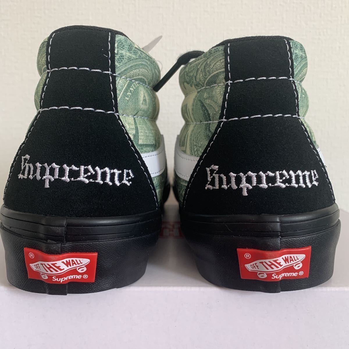 Supreme VANS Dollar Skate Grosso Mid Black US9 27.0cm シュプリーム 