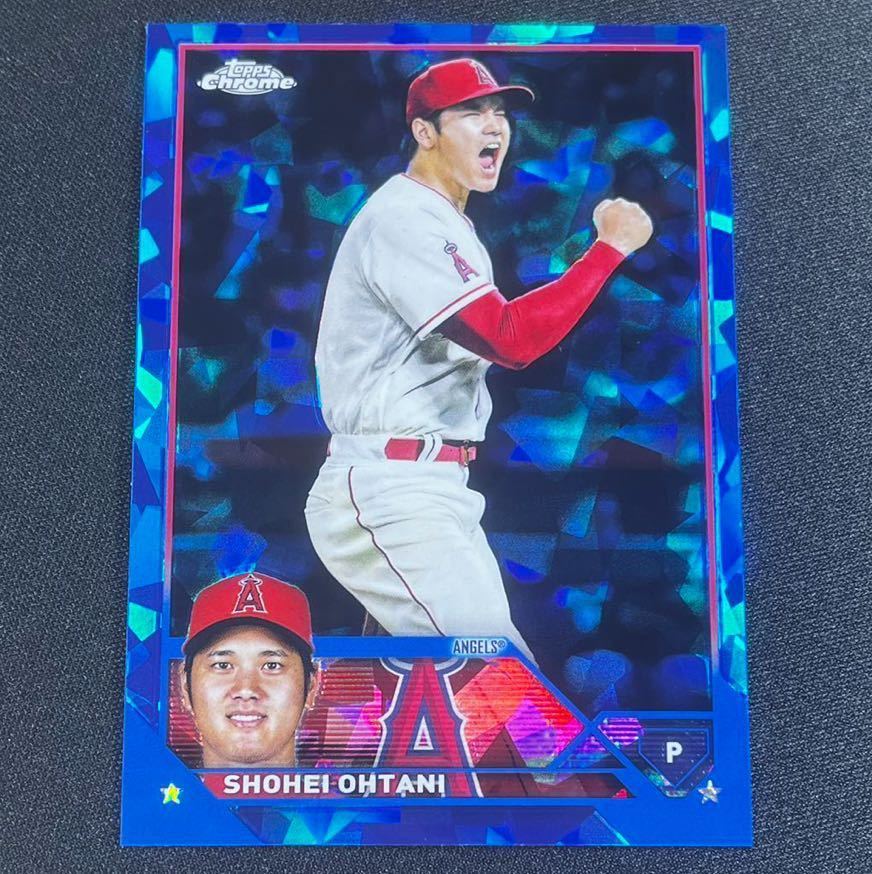 最新 2023 Topps Chrome Sapphire 大谷翔平 No.17 サファイアリフ 