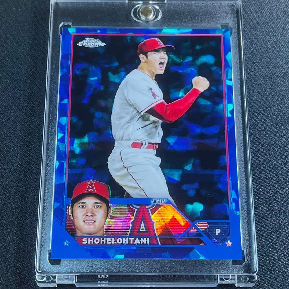 最新 2023 Topps Chrome Sapphire 大谷翔平 No.17 サファイアリフ 