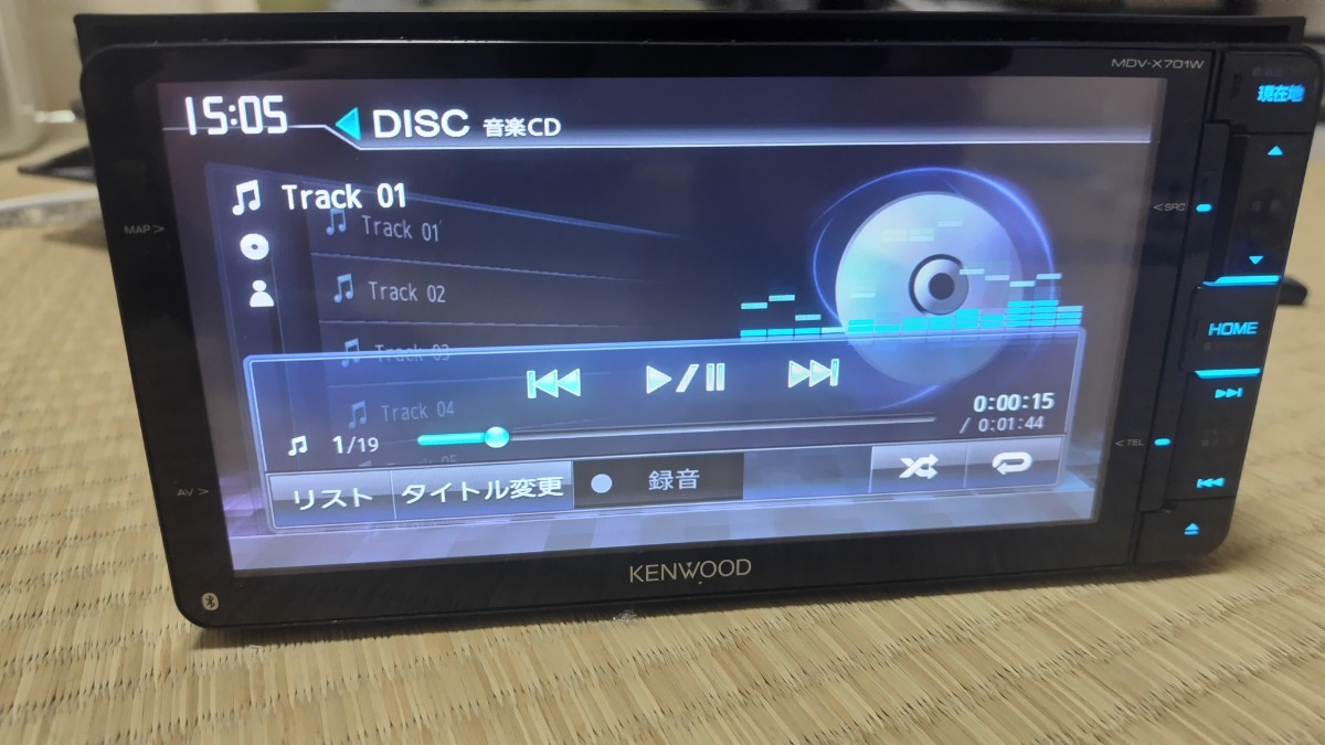 KENWOOD ケンウッド カーナビ MDV-X701W 地図更新済み(このナビ