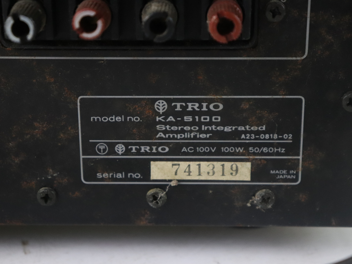 TRIO トリオ KT-5100 ステレオチューナー KA-5100 プリメイトアンプ AM