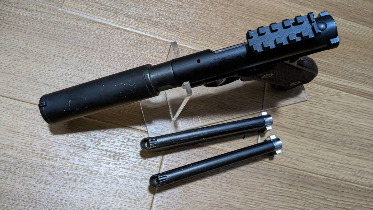 スタームルガー Mk-1 ロングサプレッサー＆木製グリップ