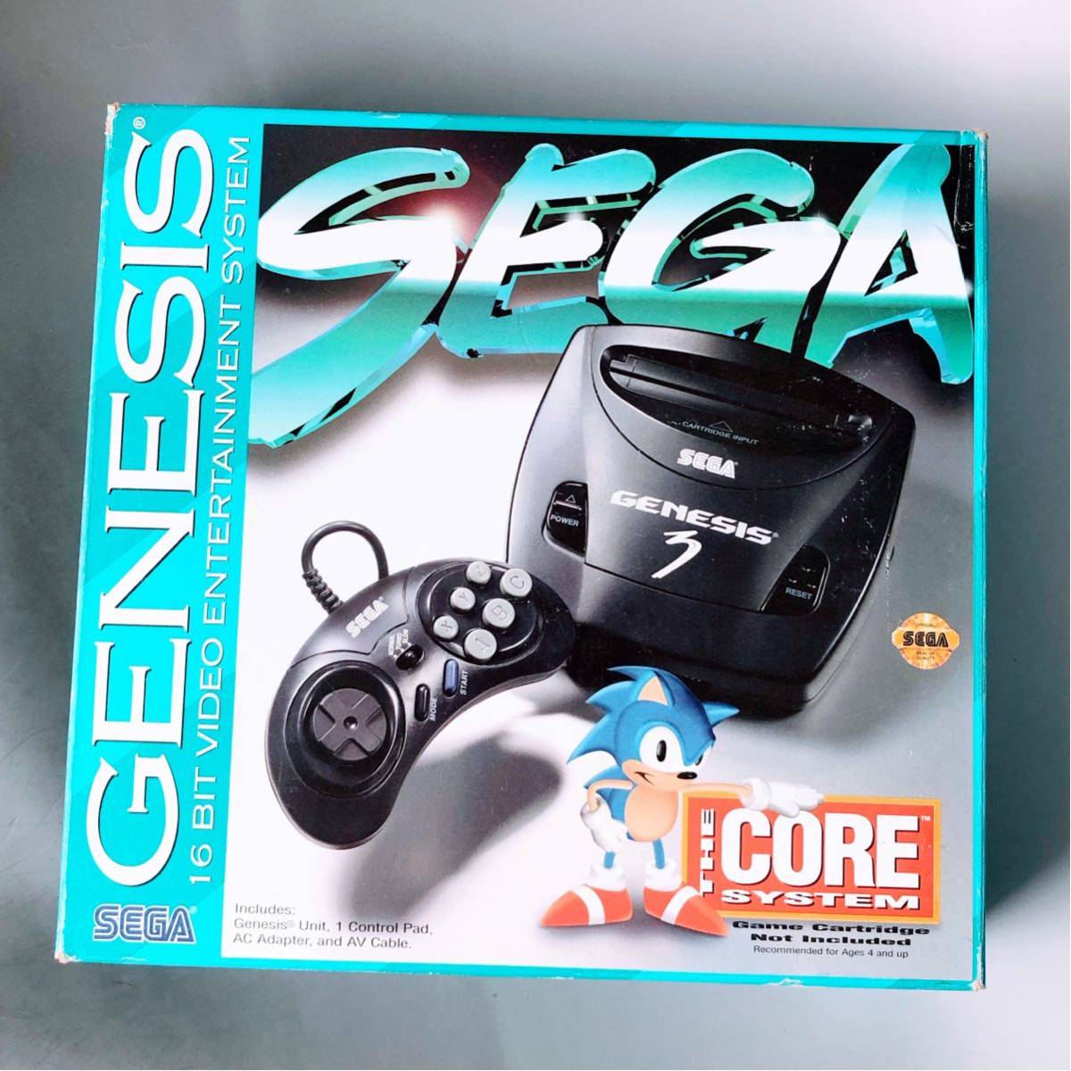 2742【入手困難希少】 セガ ジェネシス ゲーム コントローラ SEGA GENESIS 3 VIDEO 16BIT ビデオ エンターテイメント  システム