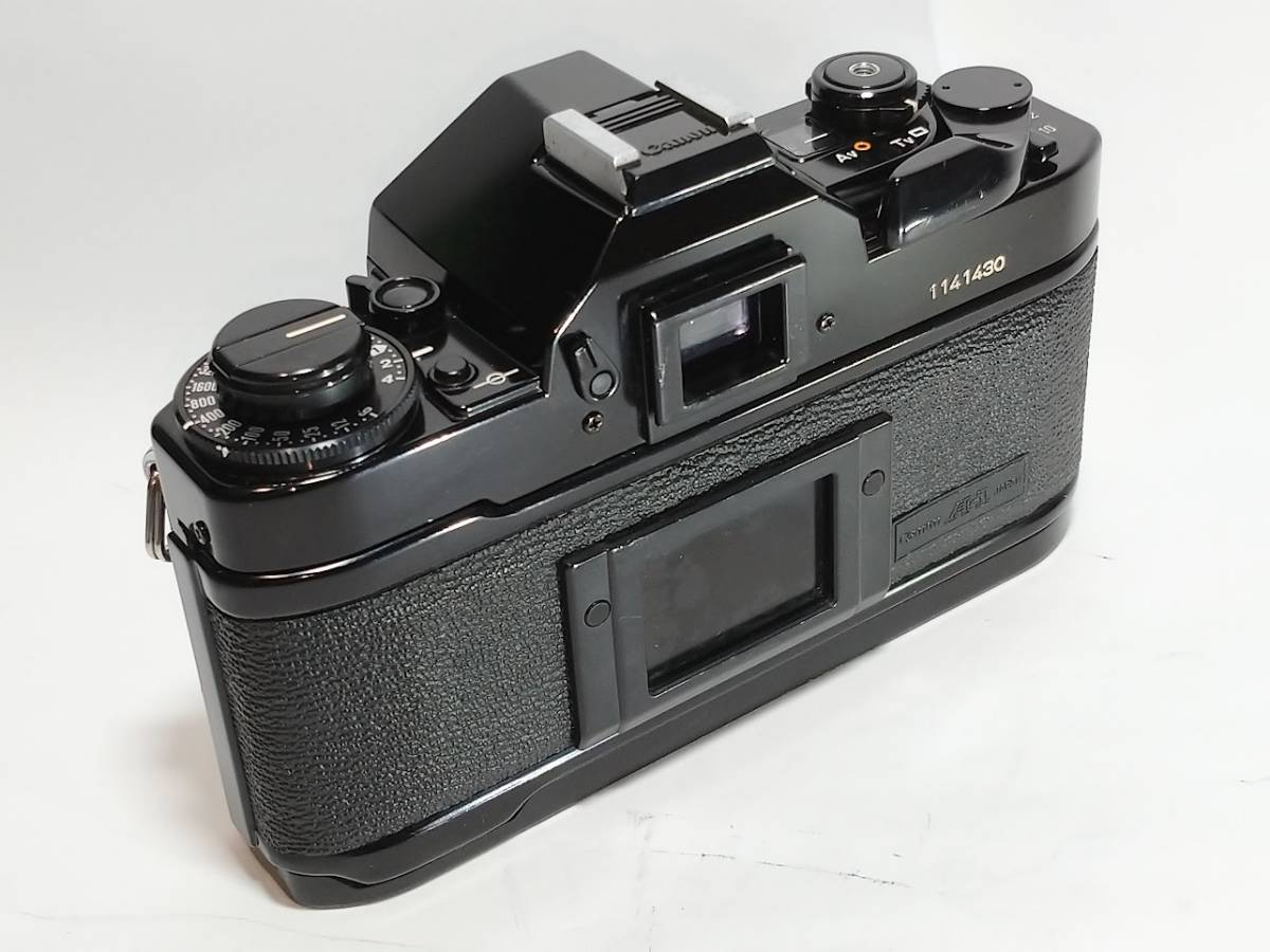 シャッター鳴き無し 動作品 キャノン Canon A-1 ボディ 黒 ブラック MF