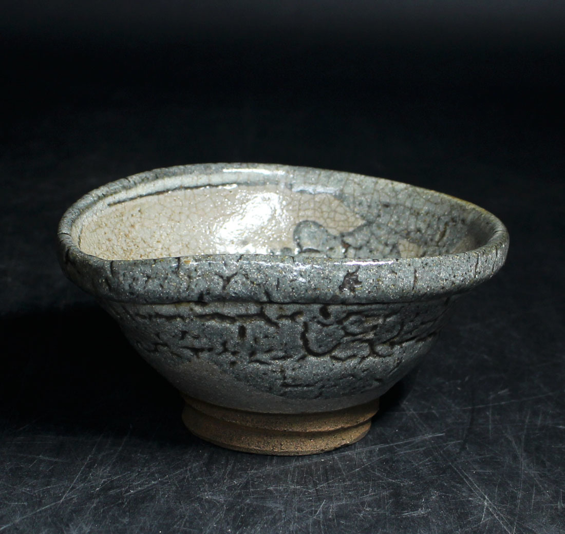 白蓮中川自然坊 中川自然坊/朝鮮唐津四方皿/作家物/唐津焼/骨董/古美術