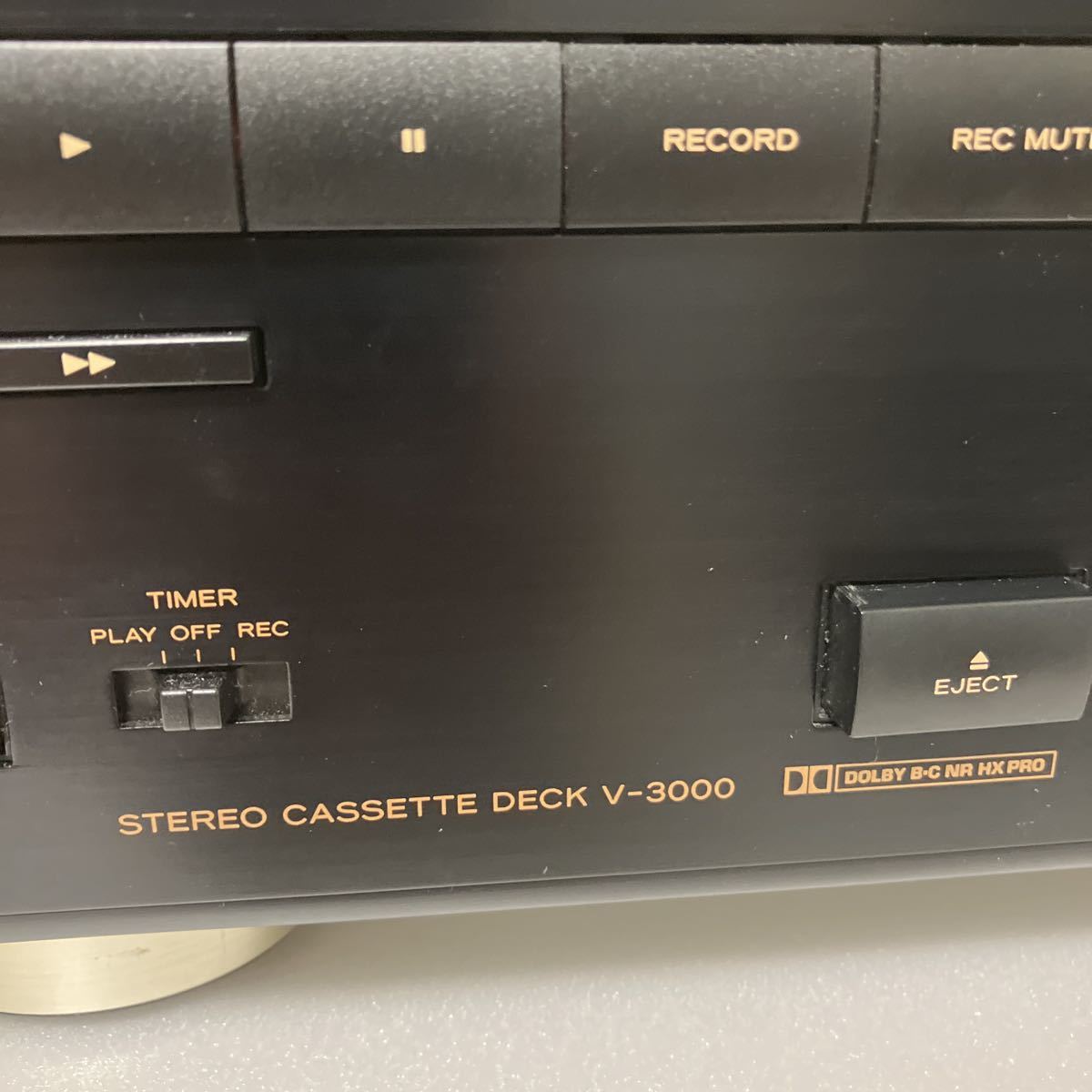 TEAC V-3000 3ヘッド カセットデッキ 動作確認済・双声道再生OKTEAC