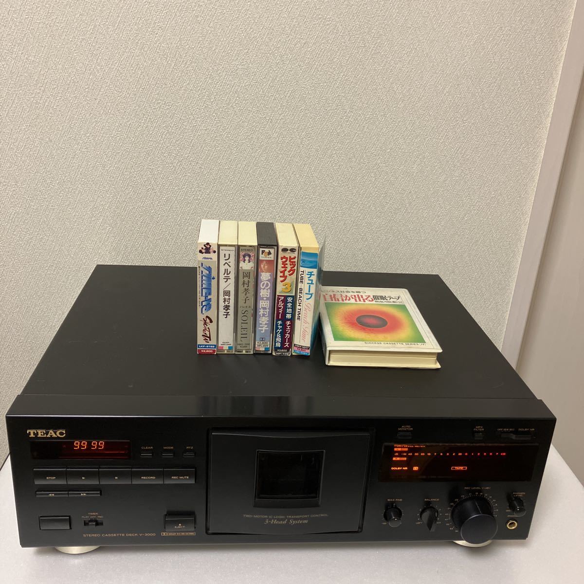 オーディオ機器 【動作確認済・双声道再生OK】TEAC V-3000 3ヘッド