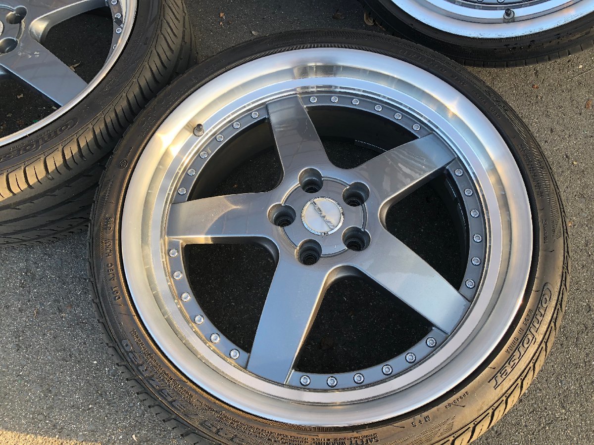 イチオシ】深リム PDW 5本スポーク 20×8.5J+35 20×9.5J+38 PCD114.3-5H 