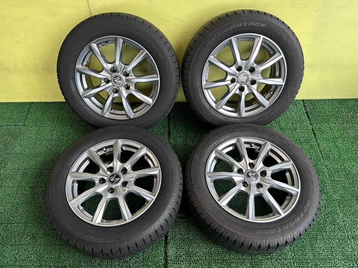 バリ山205/60R16 2020年スダットレス ice FRONTAGE タイヤアルミセット　5穴 PCD114.3 ET+46 16×6.5J ハブ73mm