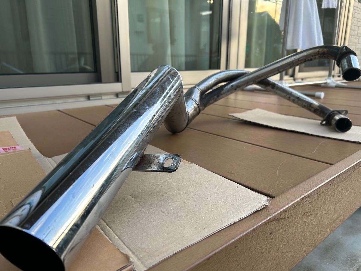 HAWK ホーク　バブ　左出しマフラー