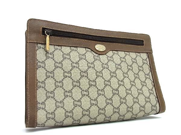 1円都 1円 □美品□ GUCCI オールドグッチ ヴィンテージ GGプラス PVC