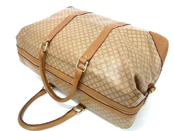 1円 CELINE セリーヌ ヴィンテージ マカダム柄 PVC×レザー