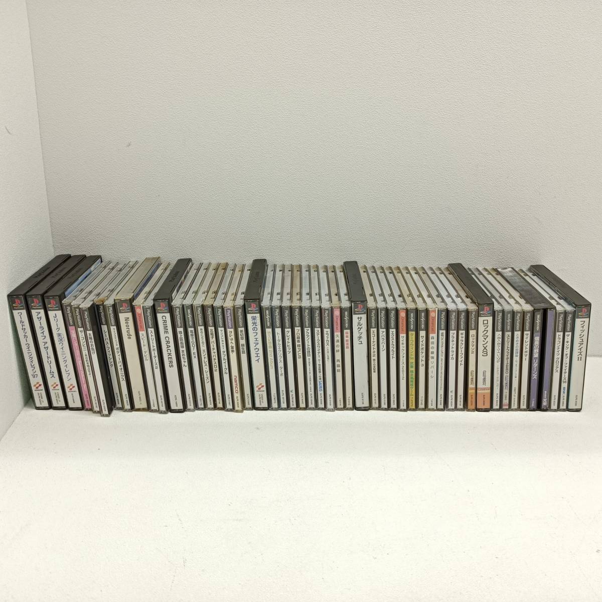 052　B） ☆1円～☆　PS/SS/DCソフト 50本まとめ　【ジャンク】　※タバコ臭あります。※