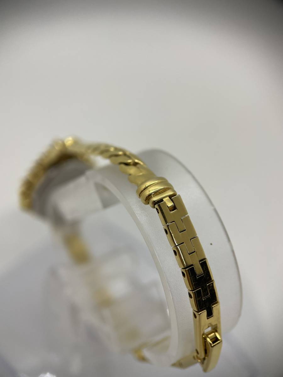 新品電池 稼働 クリスチャンベルナール ラインストーン レディース ゴールド 美品】 Christian Bernard クリスチャン ベルナール ラインストーン