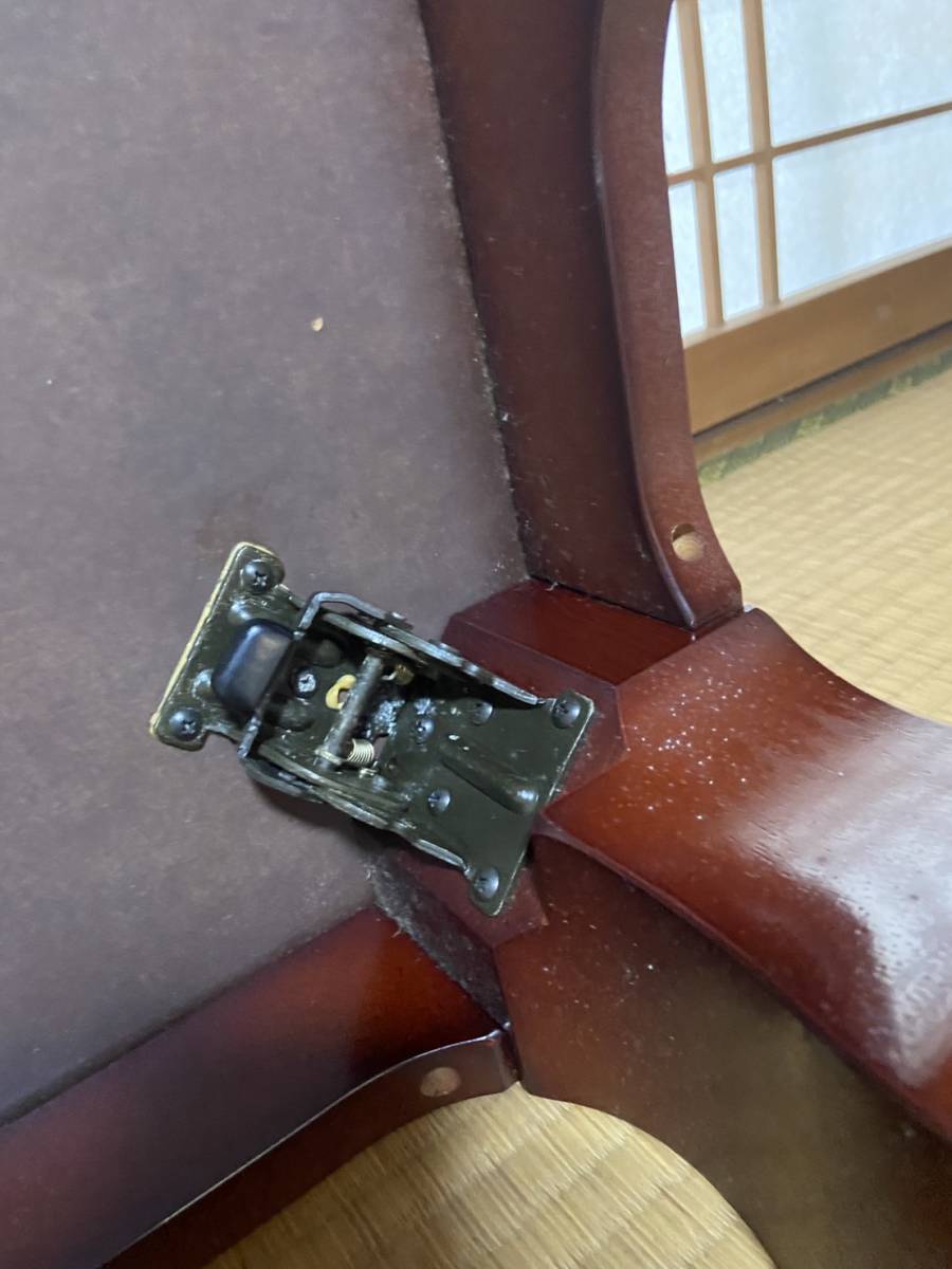 高級家具 国産メーカーNICHIBI日美 天然木 重厚 彫刻入 和室テーブル