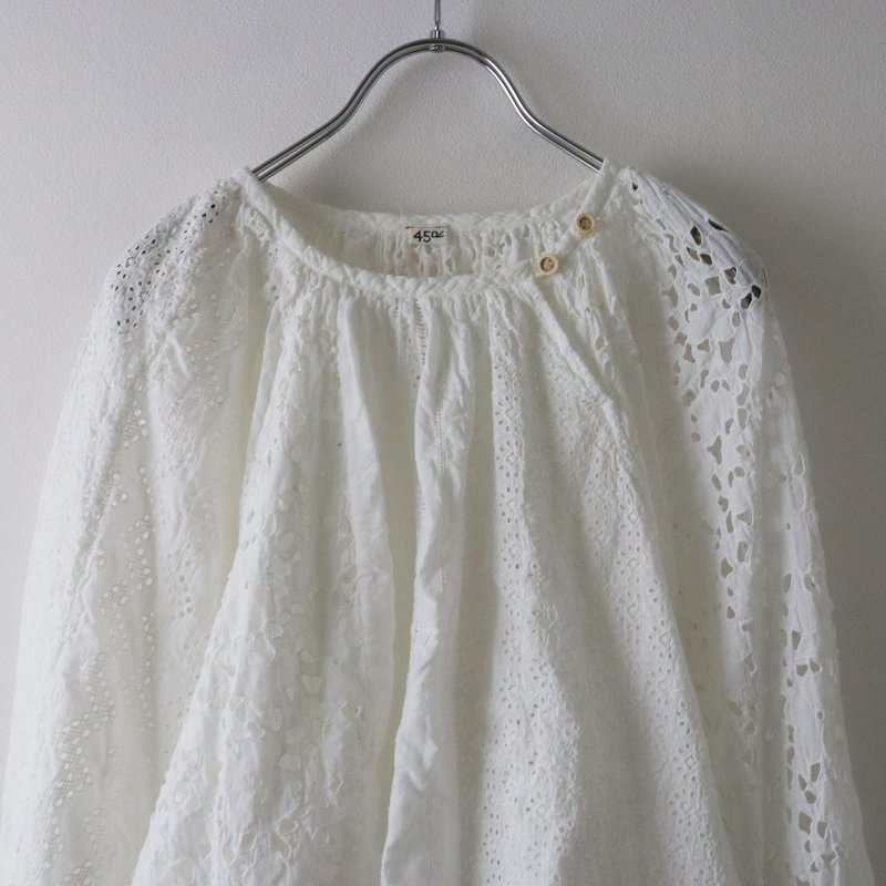 45Rカットワーク玉手箱のプカパフブラウス 【公式通販】