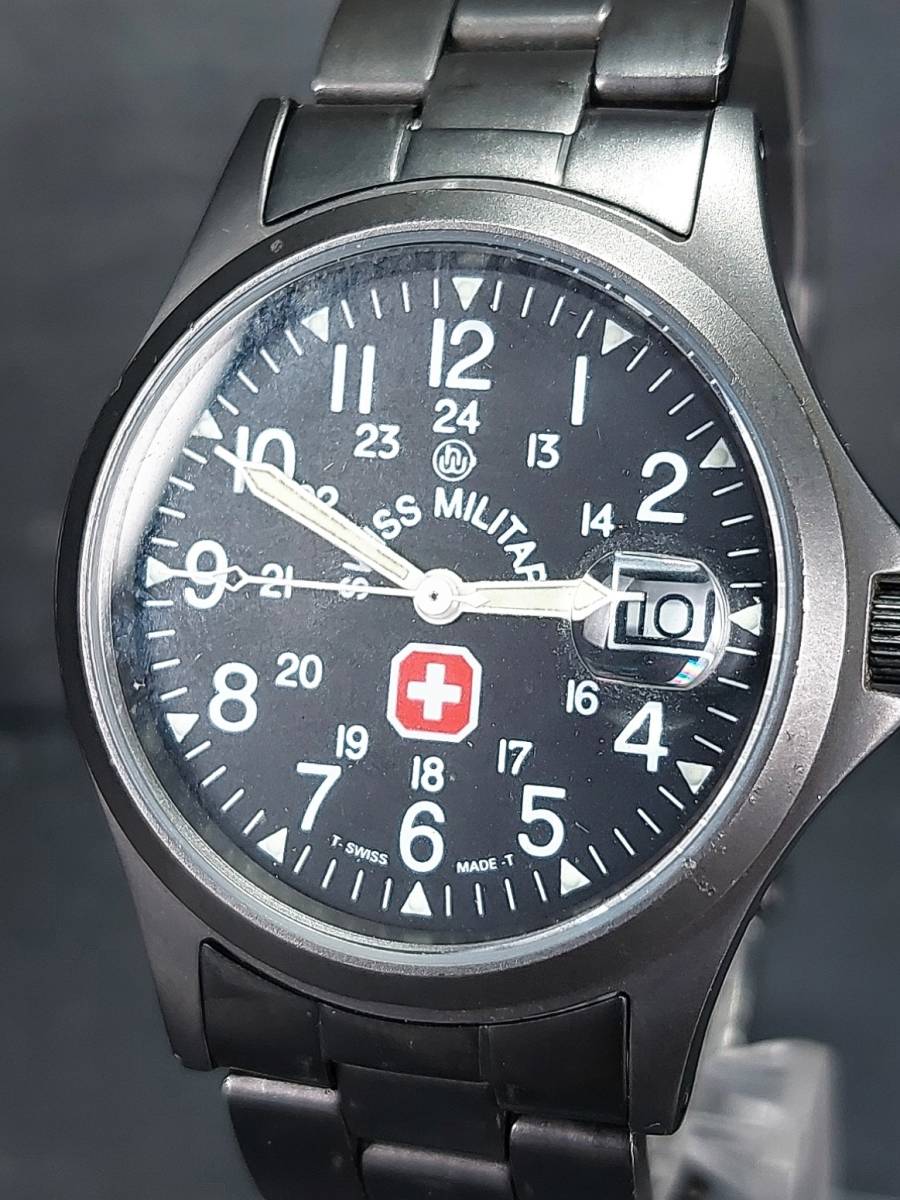 SWISS MILITARY アナログ腕時計 ブラック（SWISS MILITARY WATCH 
