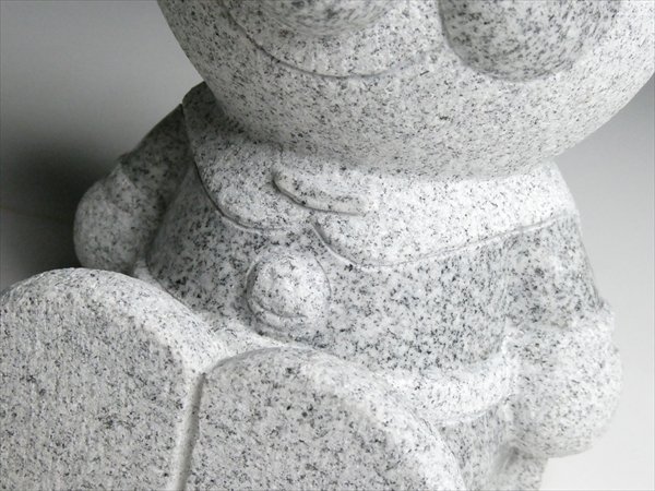 TAKAO 御影石 バイキンマン 23cm 石像 アンパマン TAKAO 御影石 石像