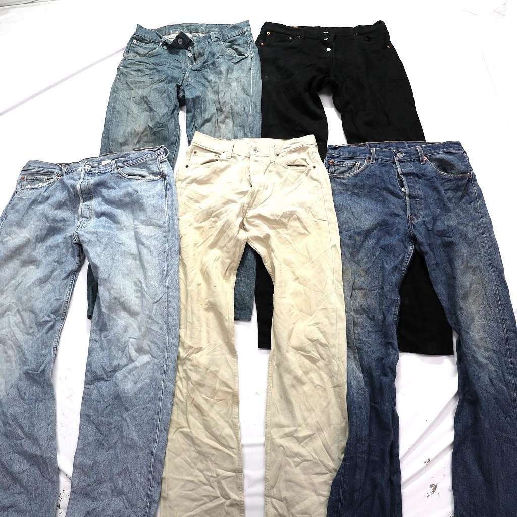★ 訳あり 16枚 リーバイスデニムパンツ セット OLDタグ 品番MIX 含む ( メンズ ) まとめ売り 古着卸 1円スタート W2053