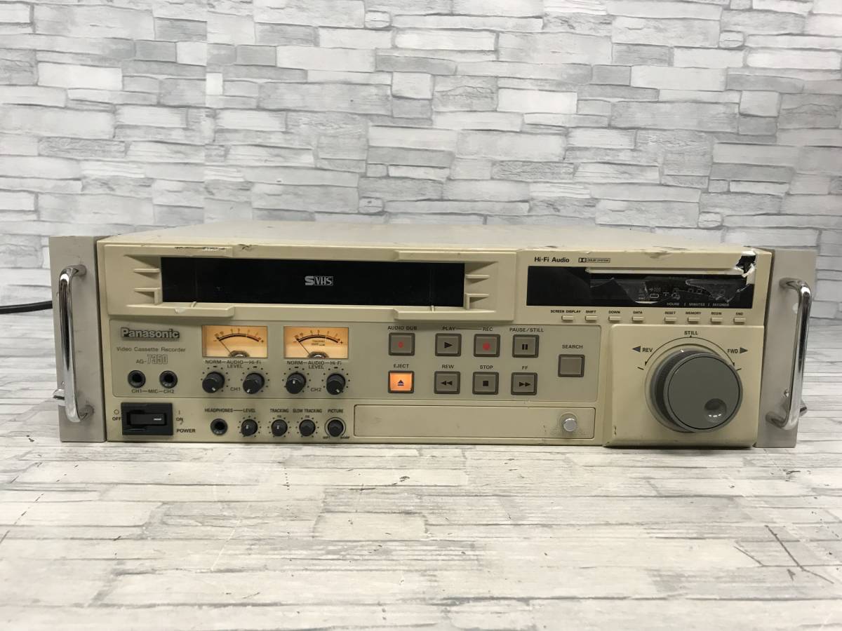 157◇Panasonic AG-7350 S-VHS パナソニック ビデオデッキ 業務用