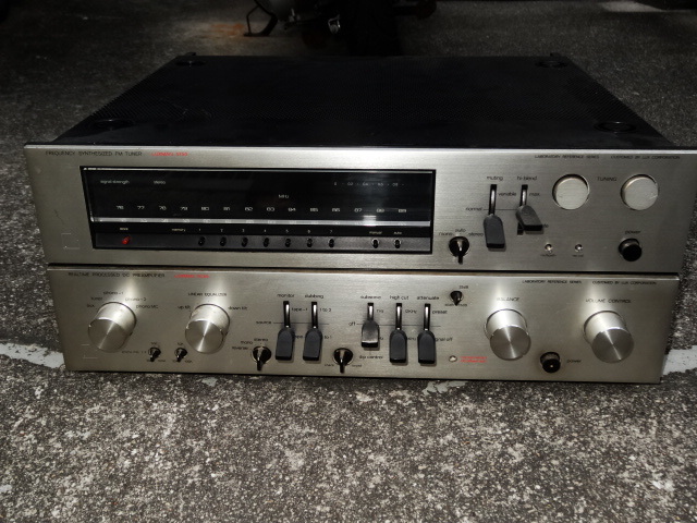 ジャンク】LUXMAN 5C50 プリアンプ / 5T50 FMステレオチューナー