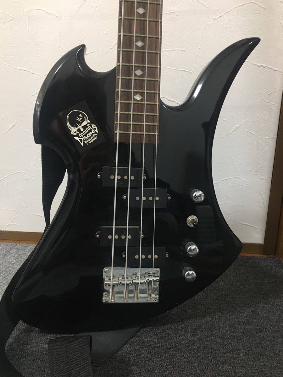 BC Rich リッチ モッキンバード エレキベース 黒 変形 hide ☆hide好き