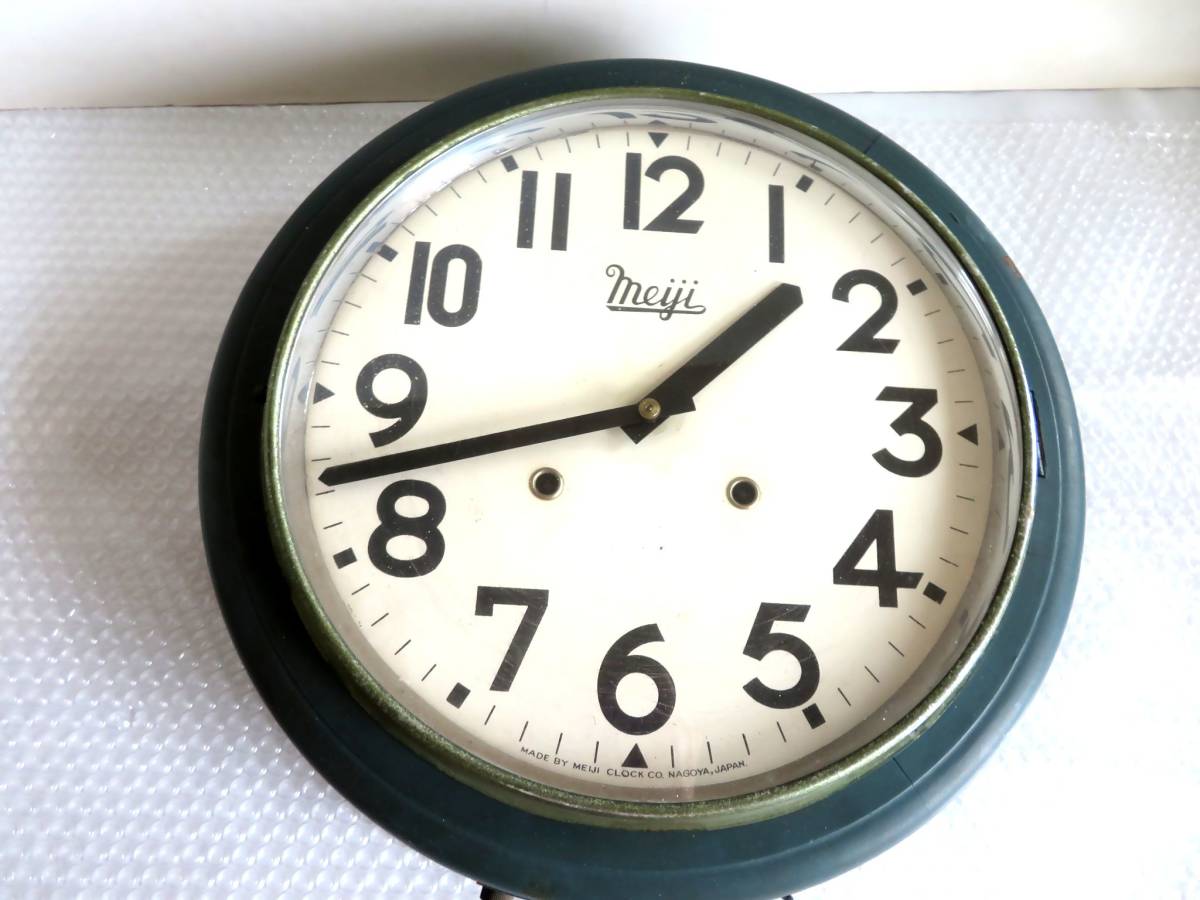 ○【ト葛】希少 レア MEIJI 明治時計株式会社 振り子時計 掛け時計  