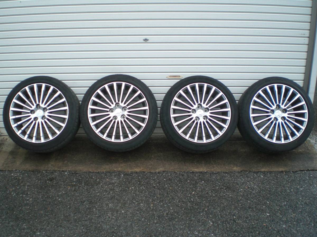 純正アルミタイヤセット2本 245/45R18 管理214 純正 GWS214 マジェスタ 245⁄45R18 純正アルミタイヤセット2本