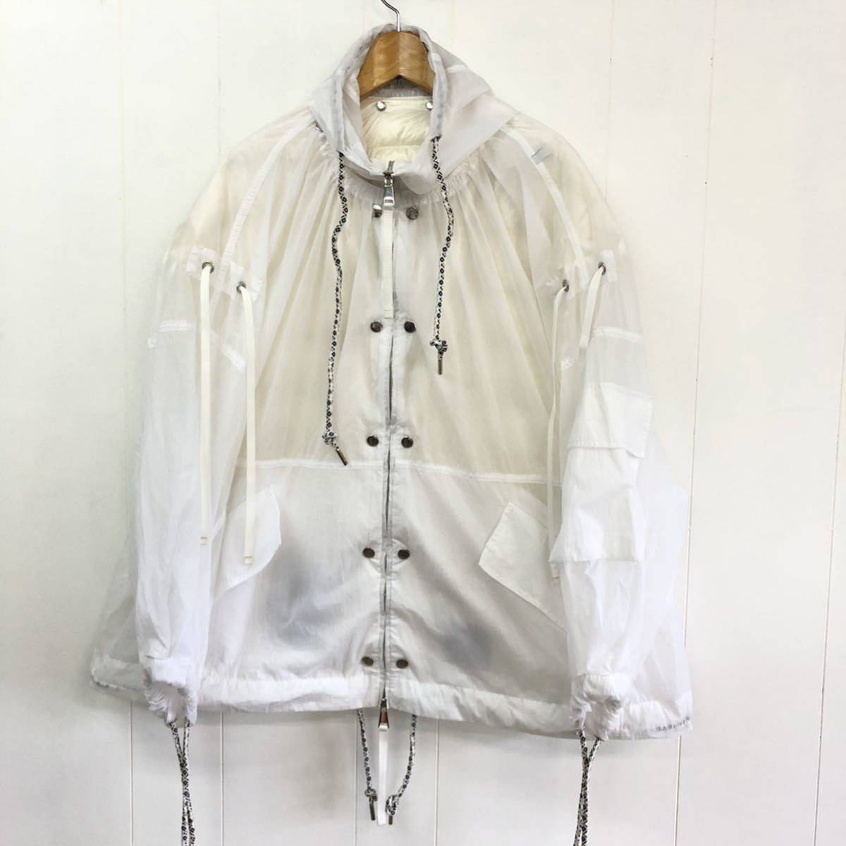MONCLER genius モッズパーカー ダウンジャケット ホワイト サイズ0 