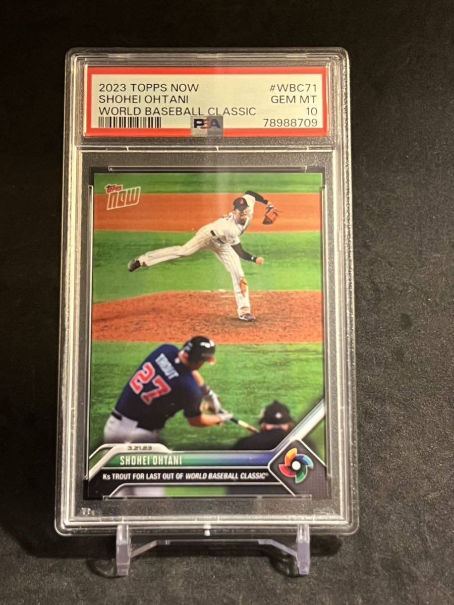 psa10 Topps now WBC 2023 大谷翔平 トラウト #73 侍ジャパン 決勝 アメリカ戦 日本代表 トップス Shohei Ohtani BBM以外 1円スタート