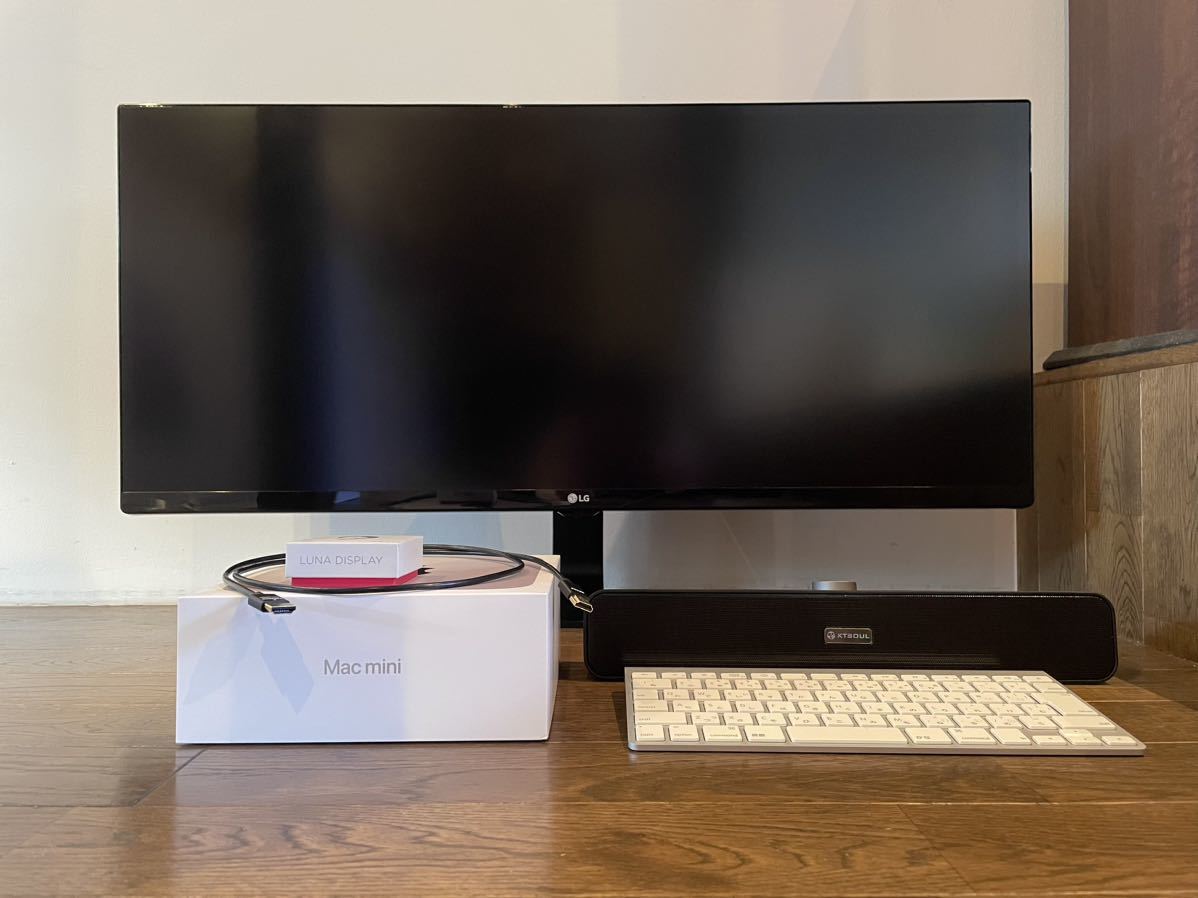 【全部揃う！】Mac mini М1 256GB 16GB ・ウルトラワイドモニター解像度（3440×1440)LG・スピーカー・HDMIケーブル付き・オマケあり