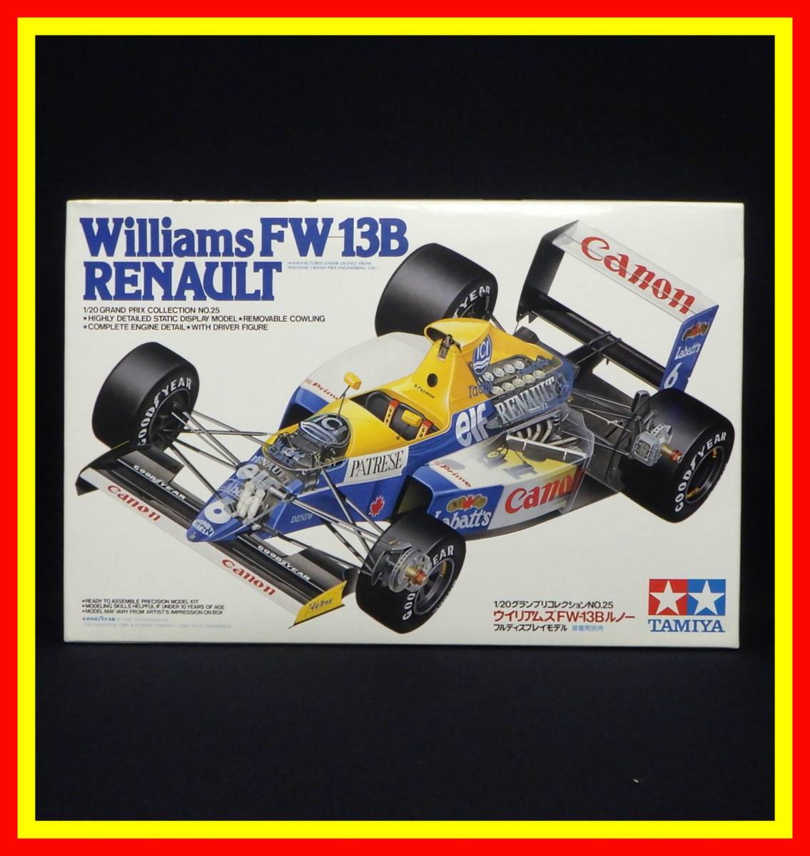 李7485 未組立 保管品 タミヤ 1/20 ウィリアムズ FW-13B ルノー 【公式