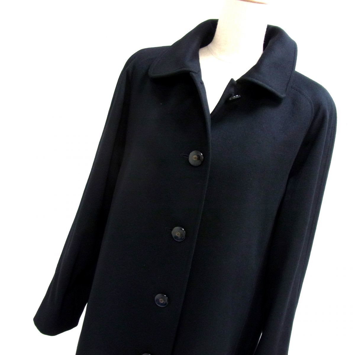 fontana sorelle カシミヤ100％ロングコート フォーマル 黒 カシミヤ 