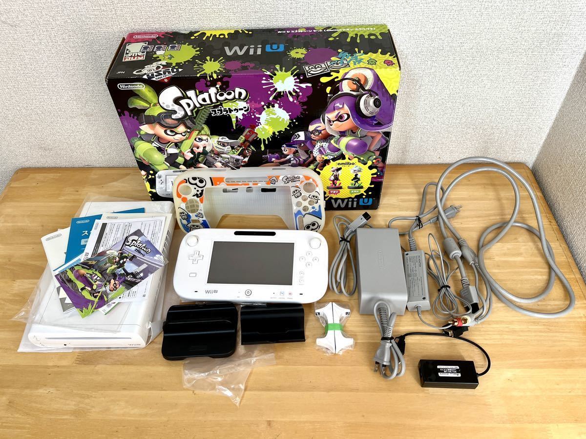 安い，低価 amiibo欠品 WiiU スプラトゥーンセット/ おまけ: D端子ケーブル パッドカバー LANアダプタ 付(Wii U本体)｜売買されたオークション情報、yahooの商品情報をアーカイブ公開 - オークファン Wii U本体