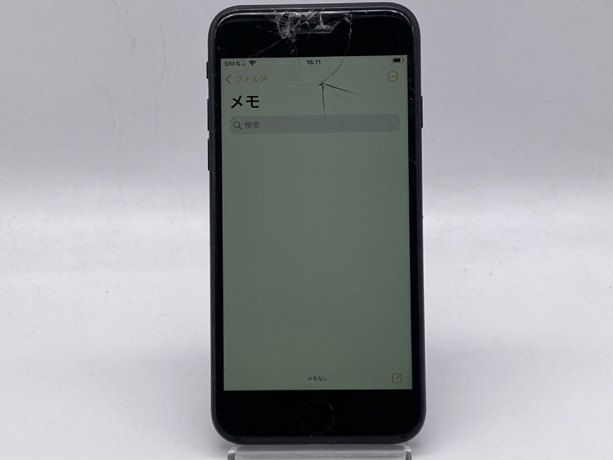 中古・ジャンク】液晶画面割れ・欠け インカメラ不良 Apple iPhone SE 