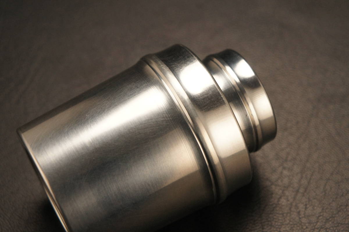 英祥堂造 古錫 錫製 筒型茶入 【委託品コレクション】英祥堂製