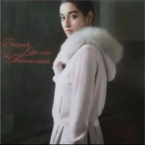 フォクシー　フォックスファー付き　カシミヤ　パーカー　フーディー　ピンク系　38