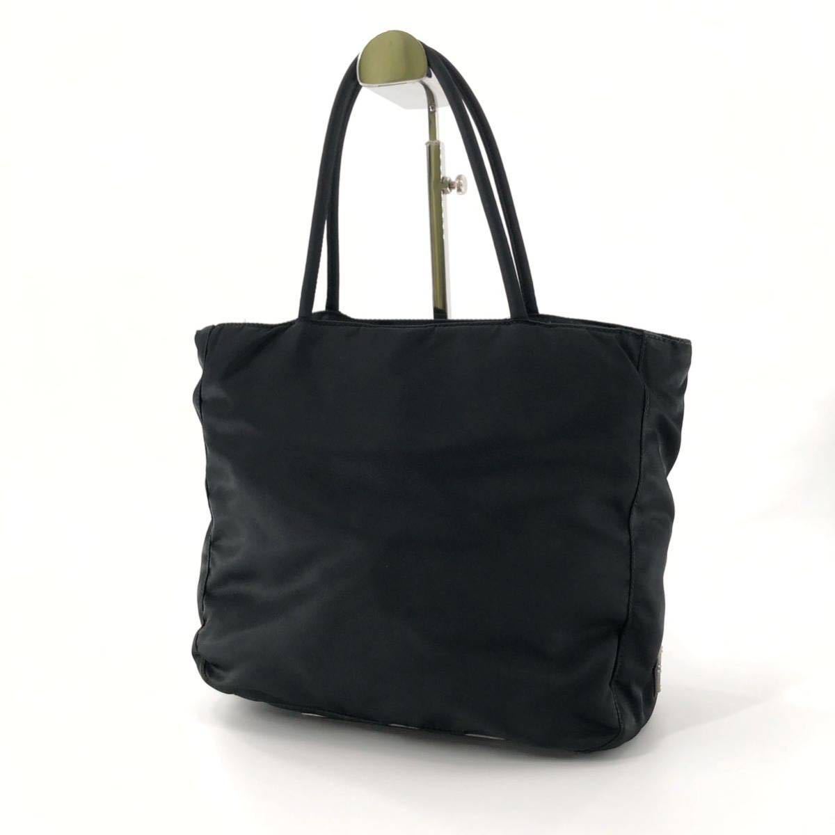 美品 PRADA プラダ トートバッグ ハンドバッグ サイド三角 美品 PRADA プラダ トートバッグ ハンドバッグ サイド三角