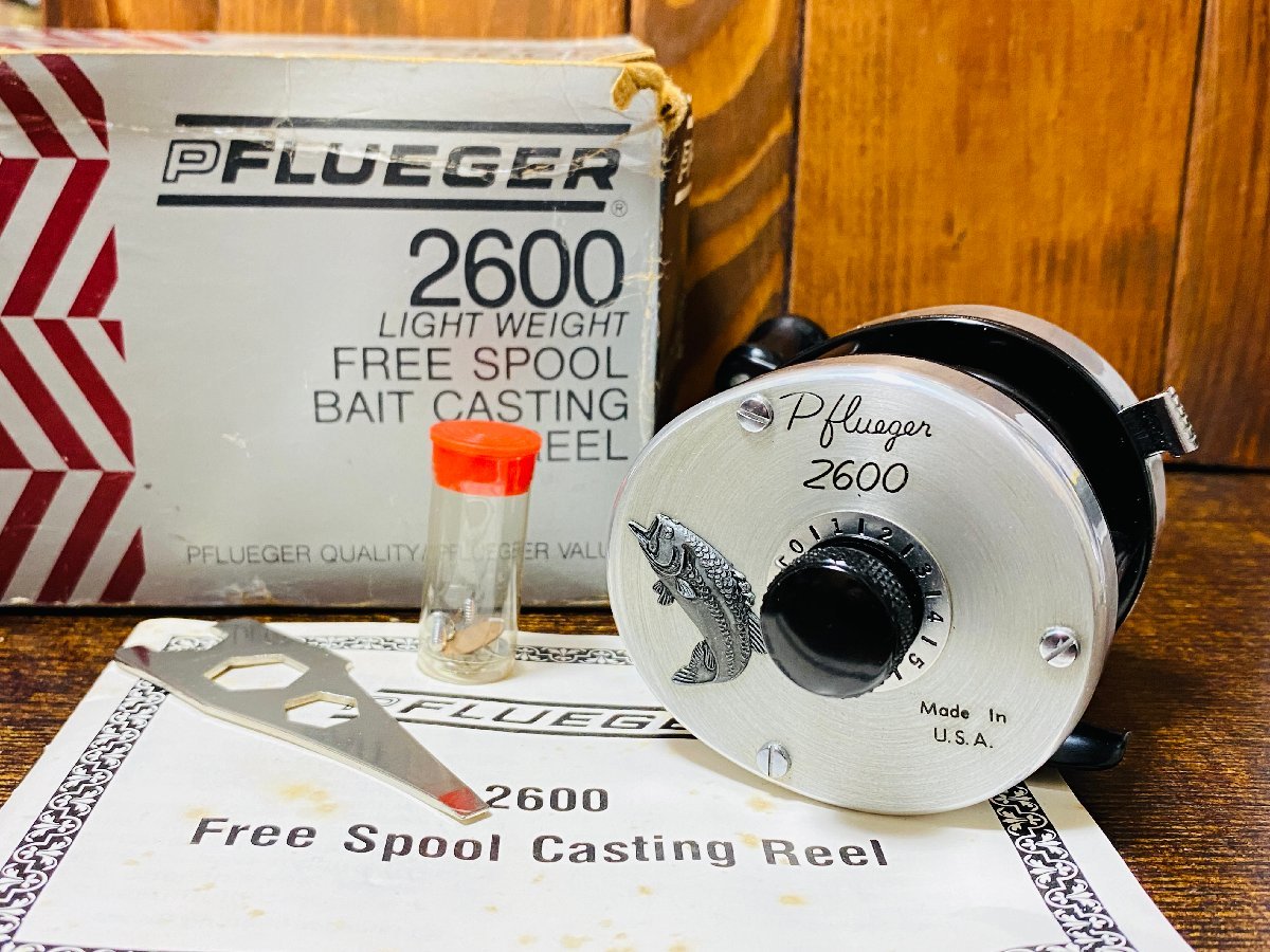 70's Pflueger 2600 Model DB 美品!! 箱付!! 備品付属!! ニアミント品!! / フルーガー2600 コレクターズアイテム! 極希少品! スーパーレア