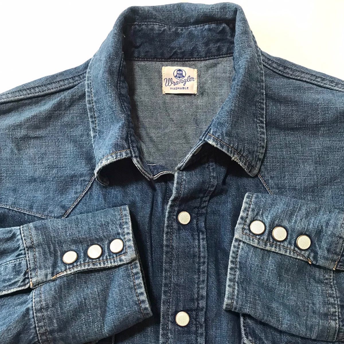 縦ベル Wrangler 50s ラングラー 老舗 USA デニム 漢のアメカジ S