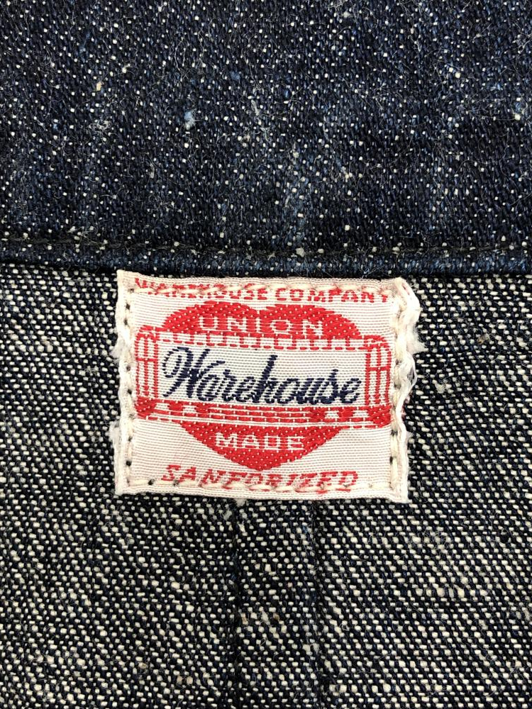 中古】WAREHOUSE ハートボタン カバーオール 38 インディゴ ウエア
