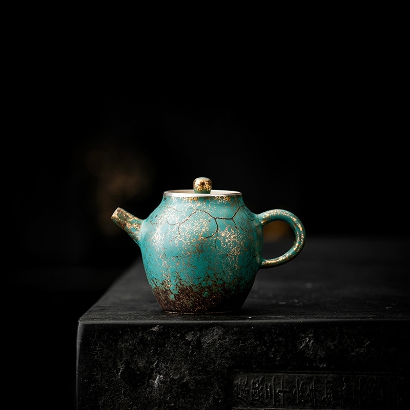 超人気☆職人手作り 陶器 煎茶道具 茶壺 茶壷 急須 常滑焼 茶器 茶道具 湯呑 茶托 容量：160ML